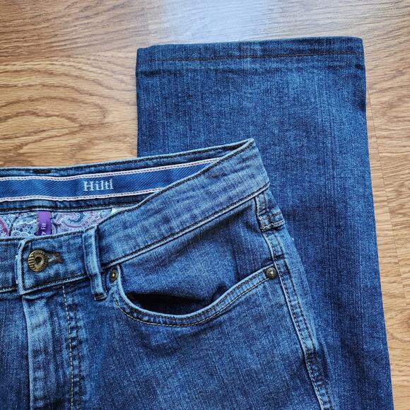 HILTL Jeans Mens Size 29x28 Blue Denim Straight Leg Mid Rise - Picture 3 of 11